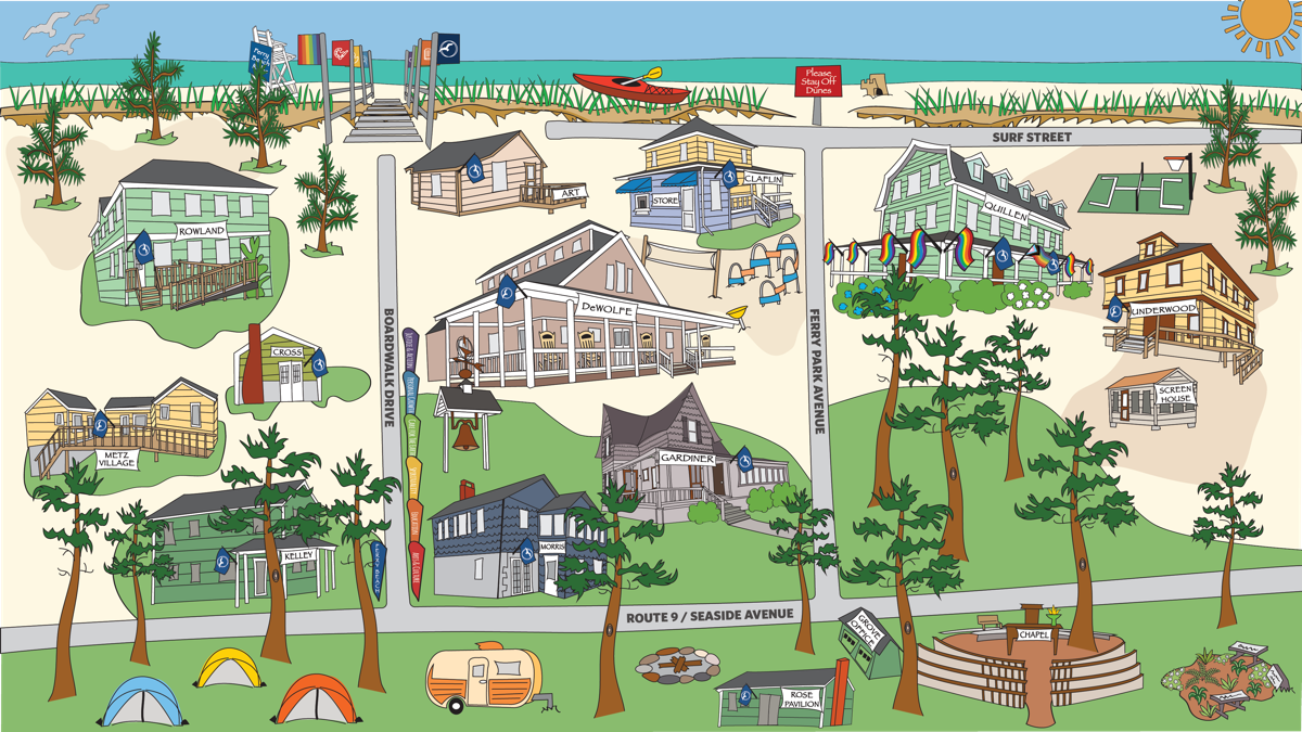 Map of Ferry Baeach