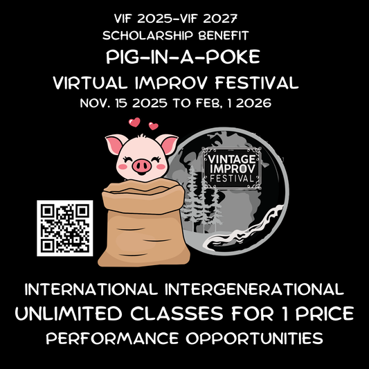 Virtual Pig-In-a-Poke Improv Festival to benefit VIF 2025-2027 Scholarships